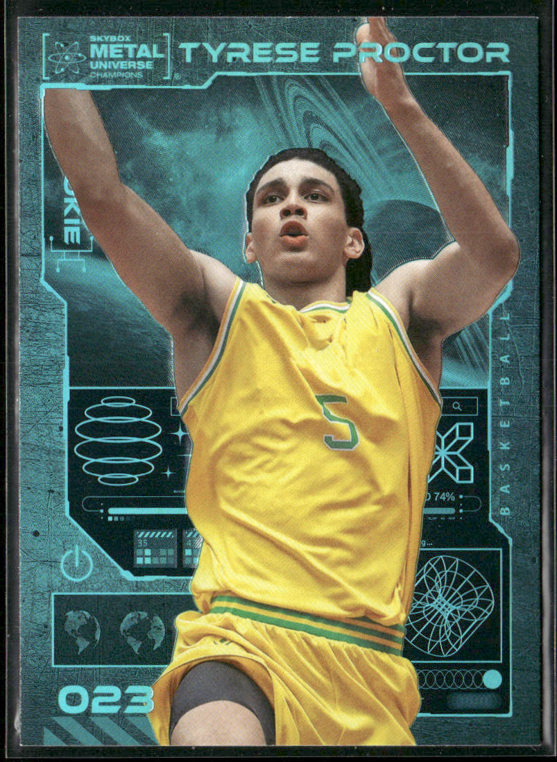 Tyrese Proctor 2023 SkyBox Metal Universe Champions Aqua #023