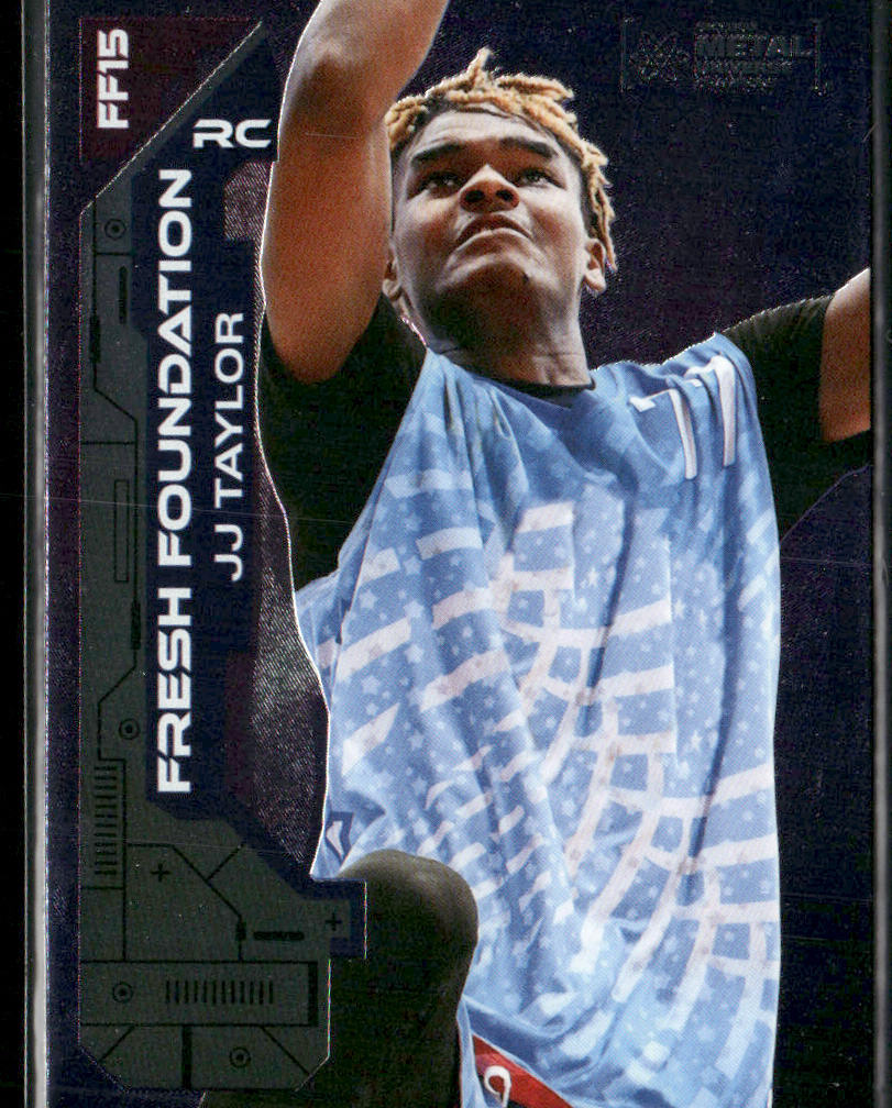 JJ Taylor 2023 SkyBox Metal Universe Champions Fresh Foundation #FF15
