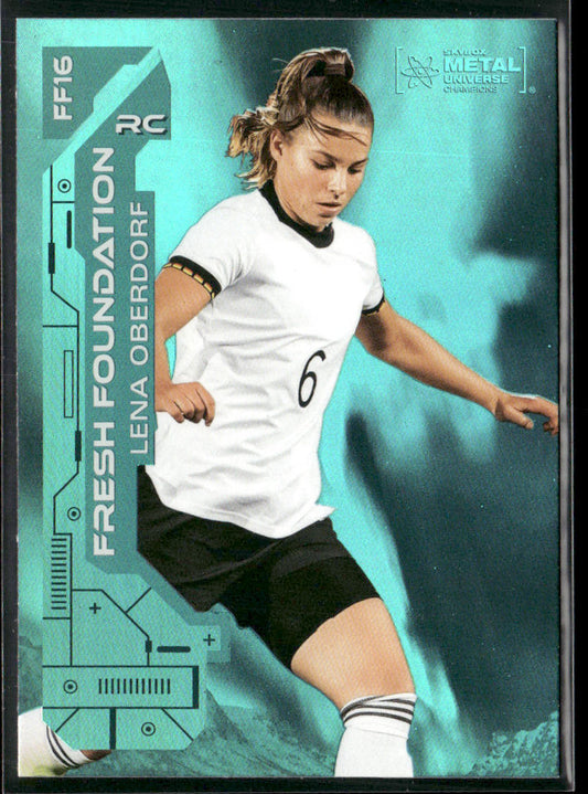 Lena Oberdorf 2023 Metal Universe Champions Fresh Foundation Aqua #FF16 Germany