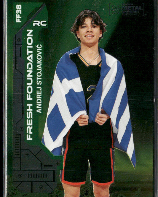 Andrej Stojakovic 2023 SkyBox Metal Universe Champions Fresh Foundation #FF38