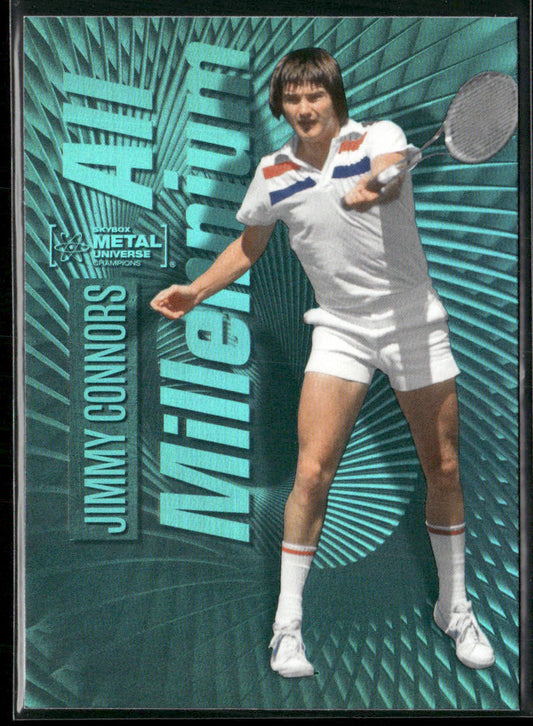 Jimmy Connors 2023 SkyBox Metal Universe Champions Aqua #116