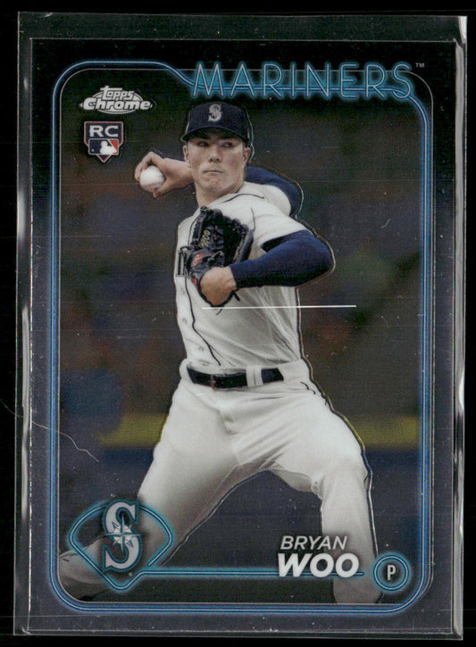 Bryan Woo 2024 Topps Chrome #172 RC Seattle Mariners