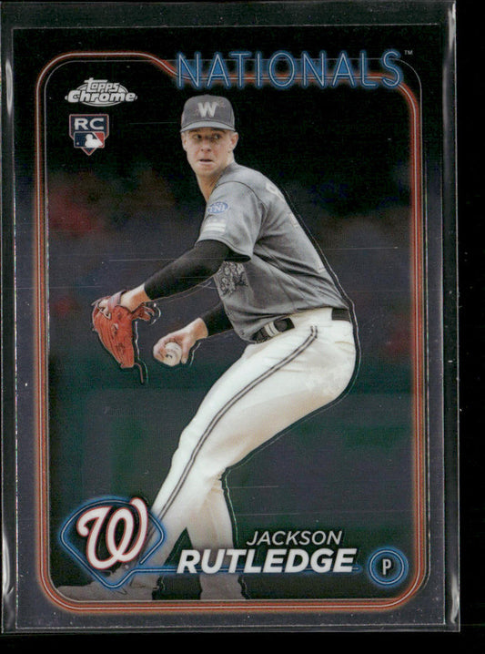 Jackson Rutledge 2024 Topps Chrome #42 RC Washington Nationals