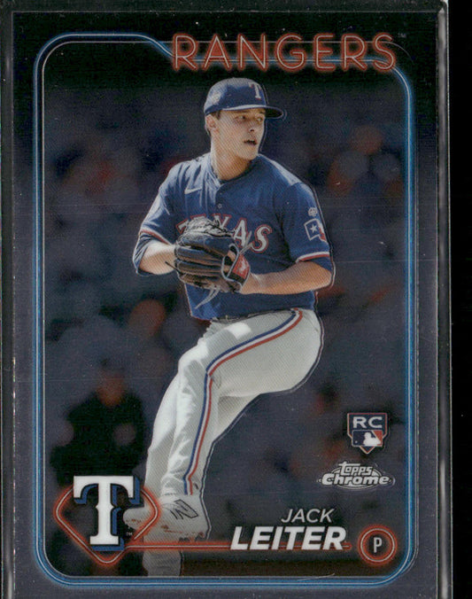 Jack Leiter 2024 Topps Chrome #111 RC Texas Rangers
