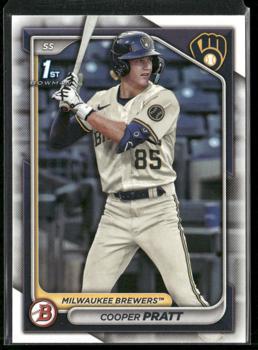 Cooper Pratt 2024 Bowman Prospects #BP-137 Milwaukee Brewers