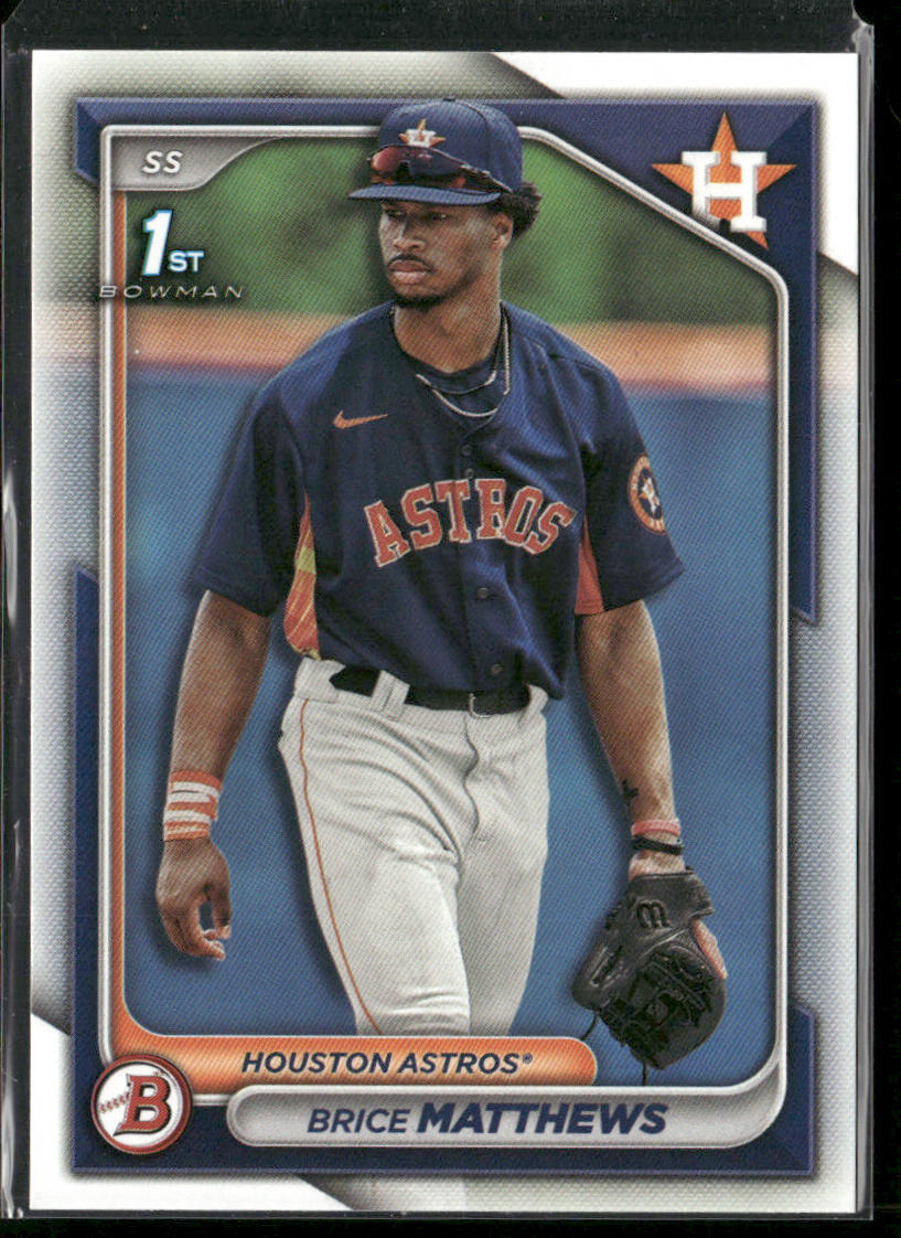 Brice Matthews 2024 Bowman Prospects #BP-69 Houston Astros