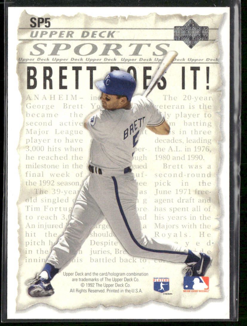 Robin Yount / George Brett 1993 Upper Deck #SP5