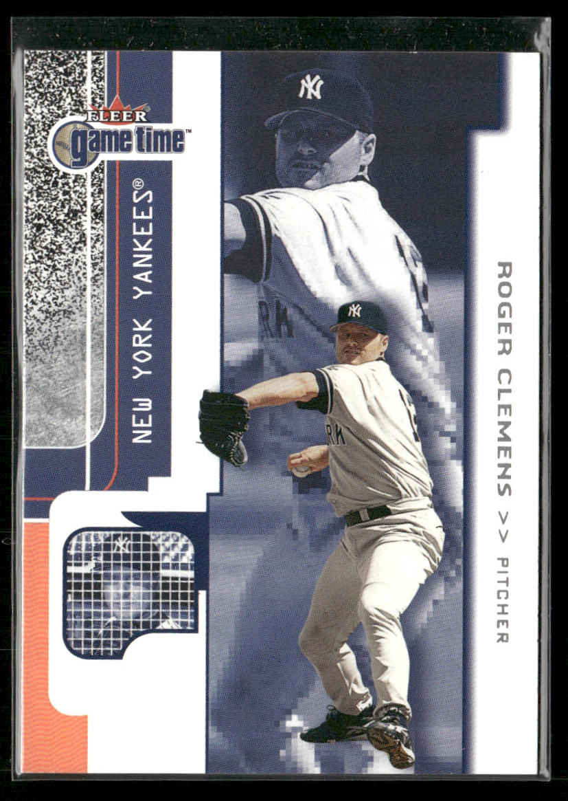 Roger Clemens 2001 Fleer Game Time #60 New York Yankees