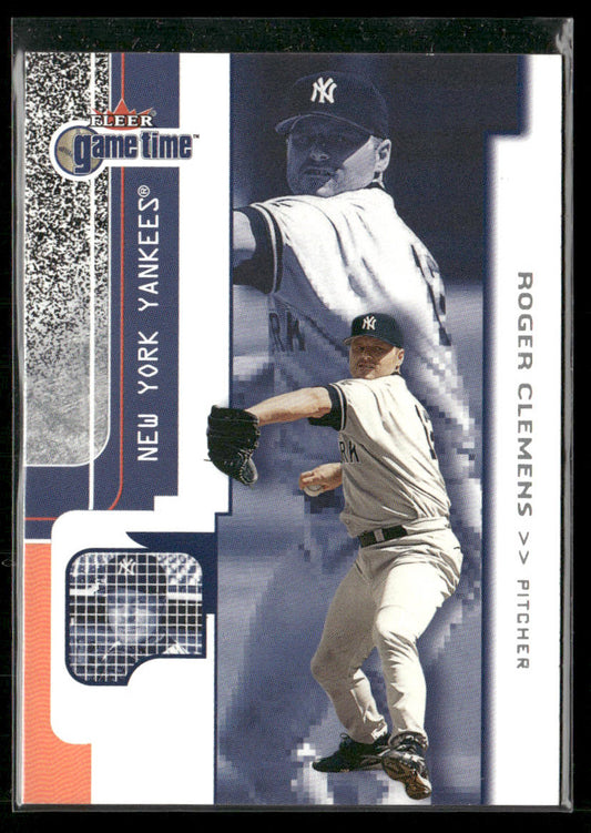 Roger Clemens 2001 Fleer Game Time #60 New York Yankees