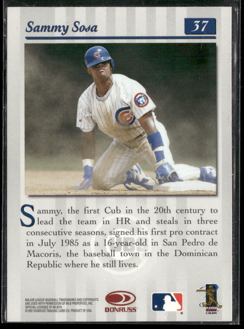 Sammy Sosa 1997 Studio #37 Chicago Cubs