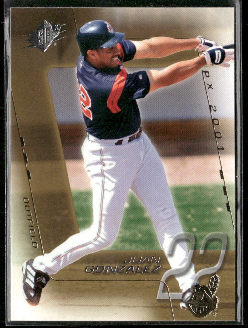 Juan Gonzalez 2001 SPx #13 Cleveland Indians front