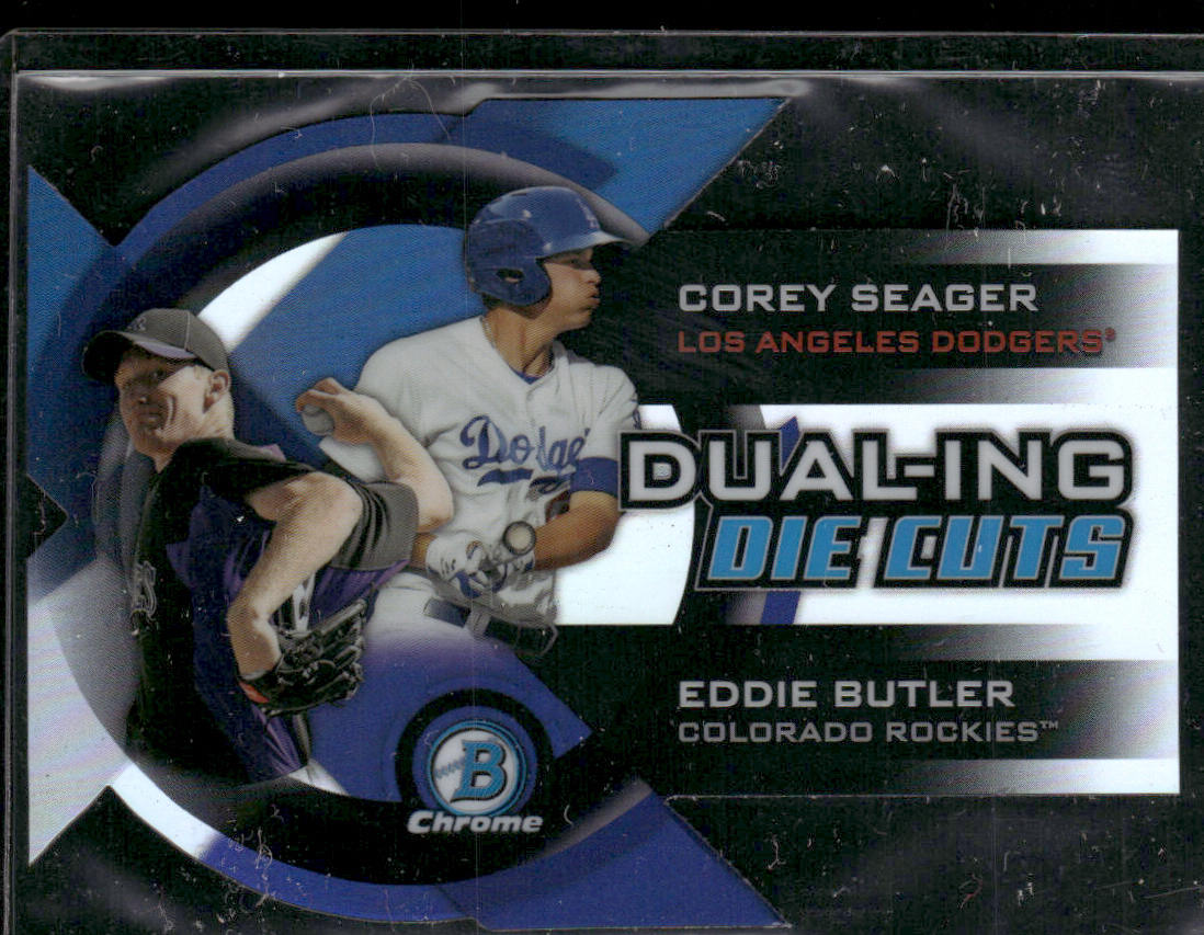 Eddie Butler / Corey Seager 2014 Bowman Chrome Dualing Die Cut #DDC-SB