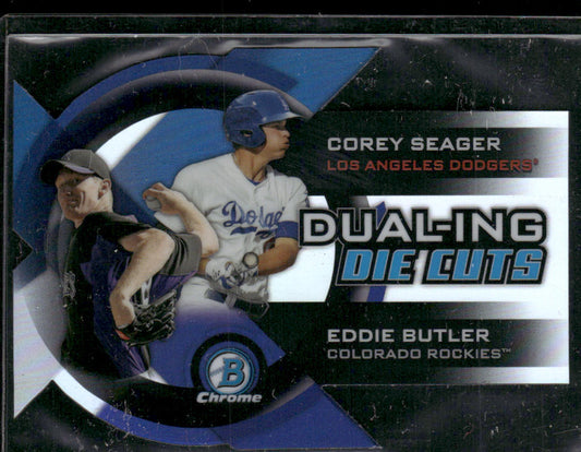 Eddie Butler / Corey Seager 2014 Bowman Chrome Dualing Die Cut #DDC-SB