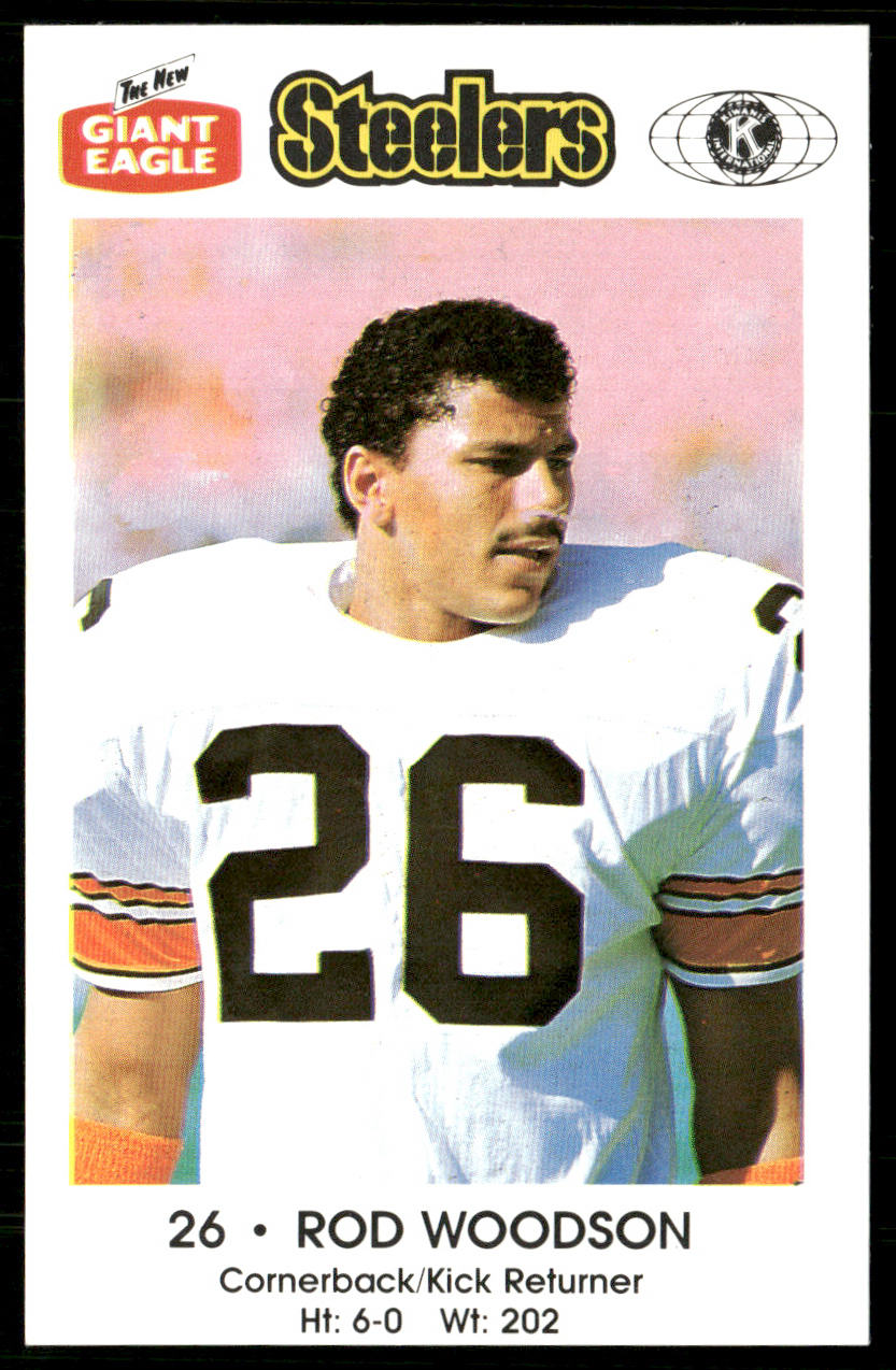 Rod Woodson 1988 Pittsburgh Steelers Kiwanis Giant Eagle Police #NNO