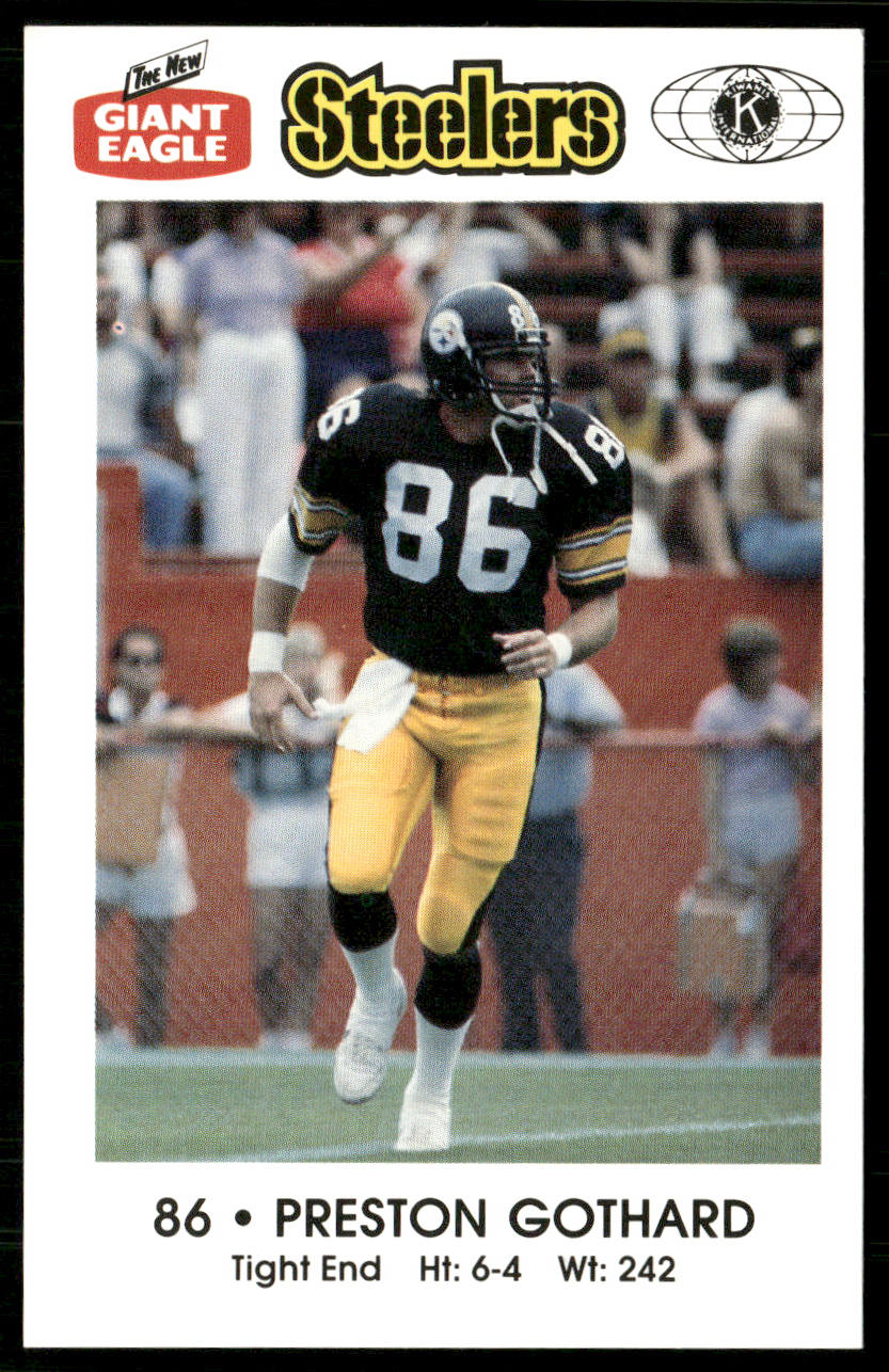 Preston Gothard 1987 Pittsburgh Steelers Kiwanis Giant Eagle Police #NNO