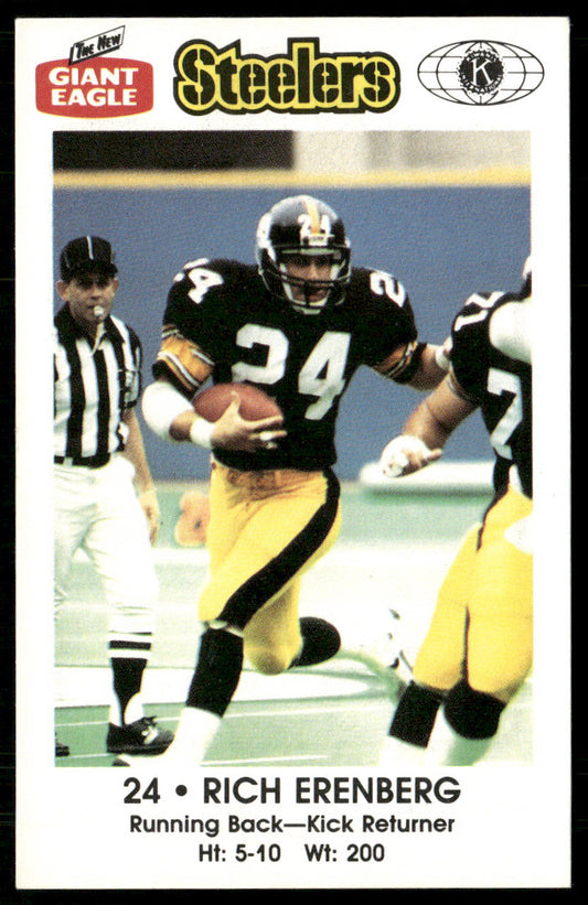 Rich Erenberg 1986 Pittsburgh Steelers Kiwanis Giant Eagle Police #NNO