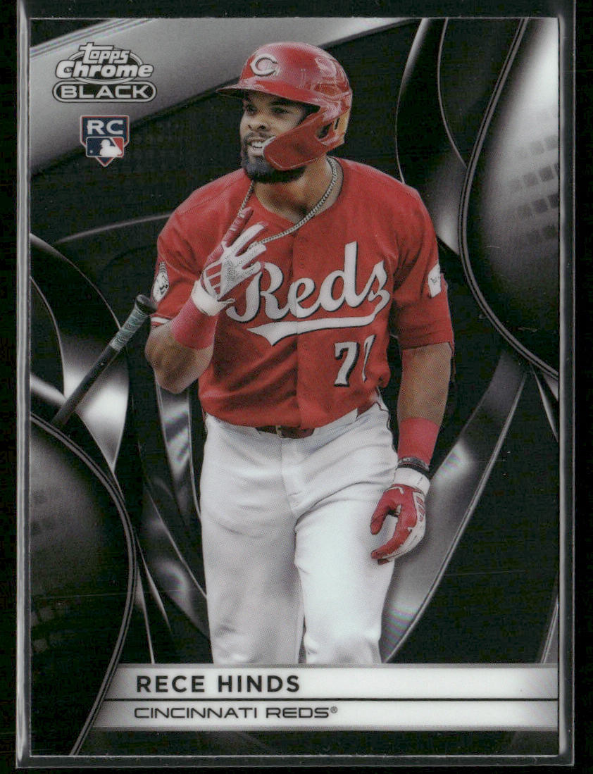 Rece Hinds 2025 Topps Chrome Black #149 RC Cincinnati Reds