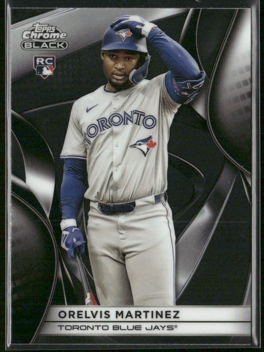 Orelvis Martinez 2025 Topps Chrome Black #88 RC Toronto Blue Jays