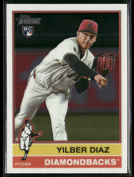 Yilber Diaz 2025 Topps Heritage Chrome #372 RC Arizona Diamondbacks