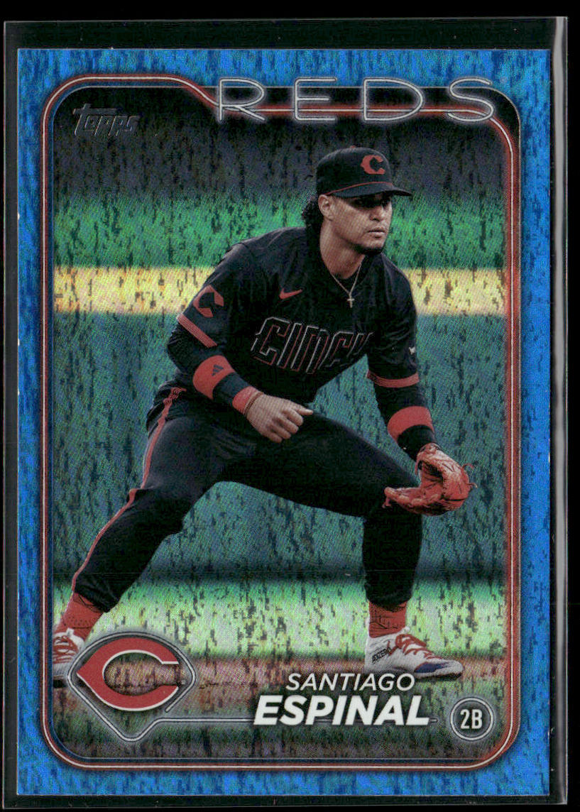 Santiago Espinal 2024 Topps Update Blue Holofoil #US307 SN Cincinnati Reds