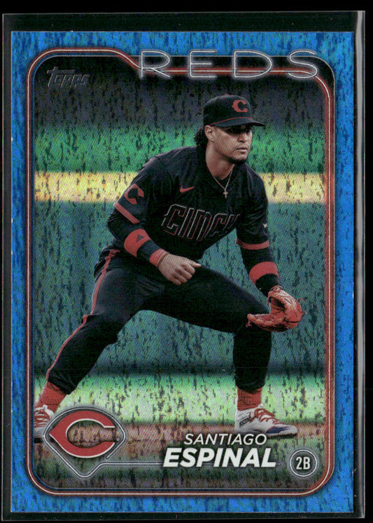 Santiago Espinal 2024 Topps Update Blue Holofoil #US307 SN Cincinnati Reds
