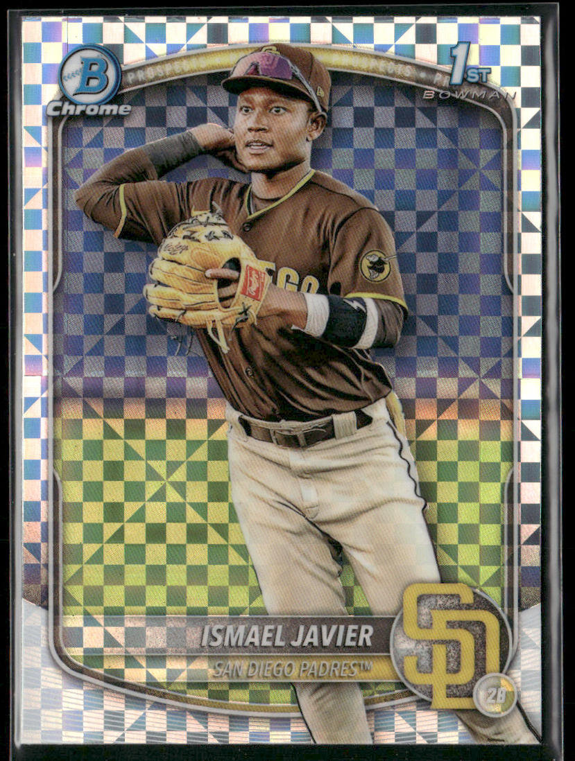 Ismael Javier 2025 Bowman Chrome Prospects X-Fractor #BCP-52 San Diego Padres