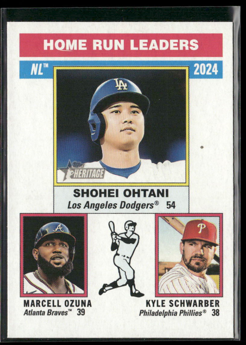 NL Home Run Leaders (Schwarber / Ozuna / Shohei Ohtani) 2025 Topps Heritage #193
