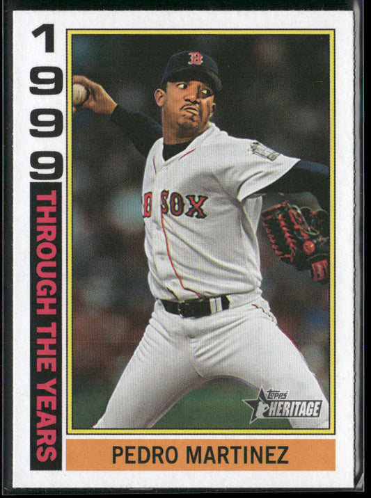 Pedro Martinez 2025 Topps Heritage Through the Years #TTY-14 Boston Red Sox