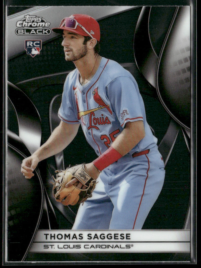Thomas Saggese 2025 Topps Chrome Black #32 RC St. Louis Cardinals