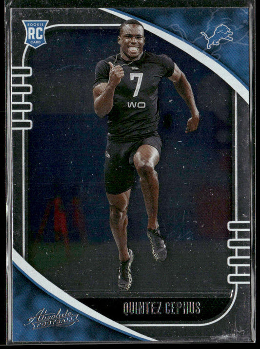 Quintez Cephus 2020 Panini Absolute Retail #187 RC Detroit Lions