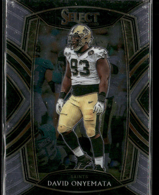 David Onyemata 2020 Panini Select #299 RC New Orleans Saints