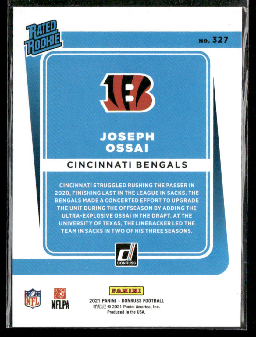 Joseph Ossai 2021 Donruss #327 RC Cincinnati Bengals