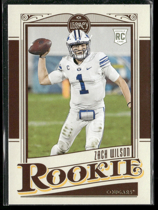 Zach Wilson 2021 Panini Legacy #143 RC BYU Cougars