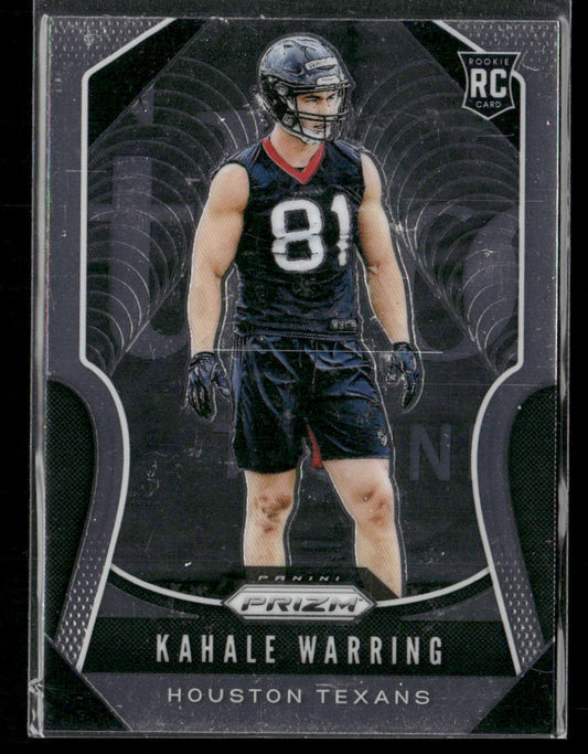Kahale Warring 2019 Panini Prizm #394 RC Houston Texans