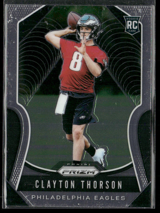 Clayton Thorson 2019 Panini Prizm #310 RC Philadelphia Eagles