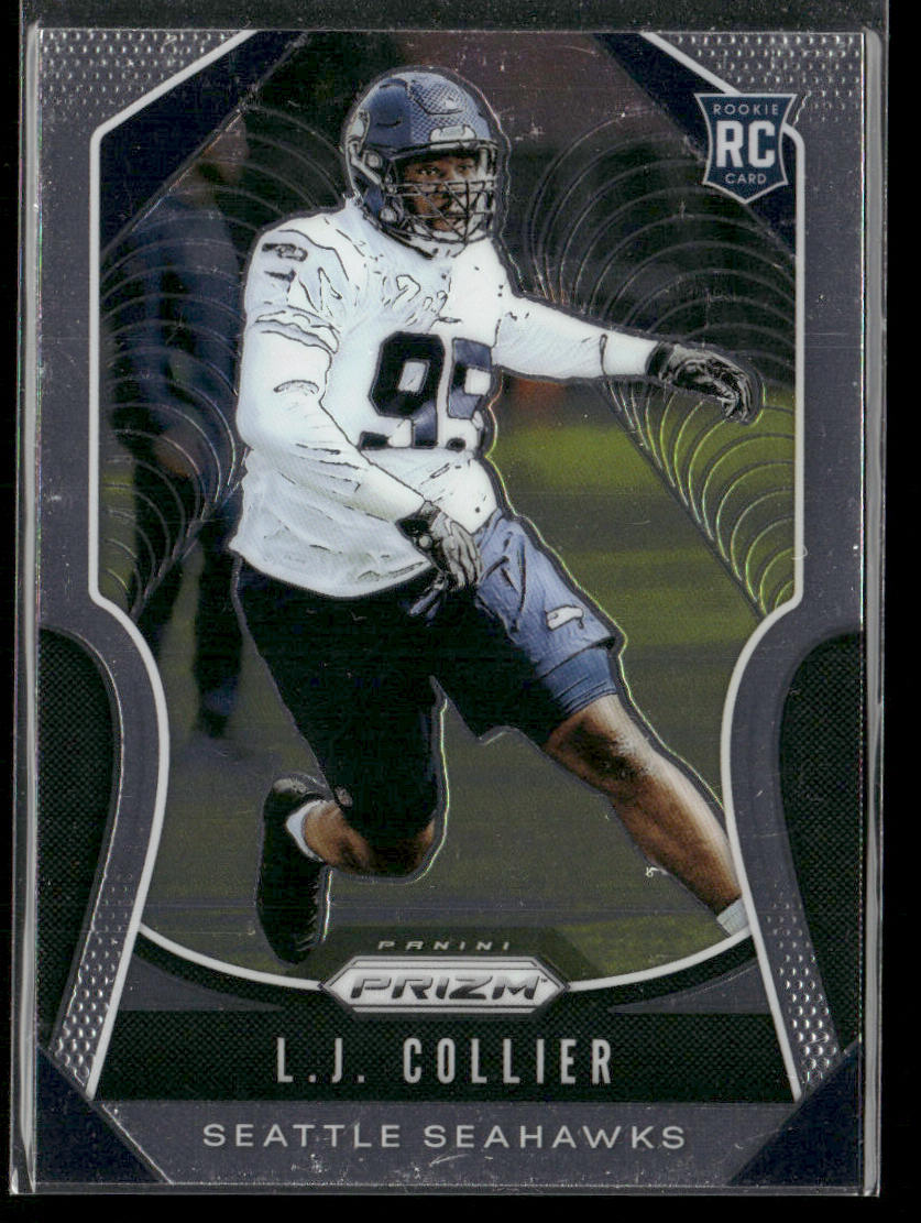 L.J. Collier 2019 Panini Prizm #380 RC Seattle Seahawks