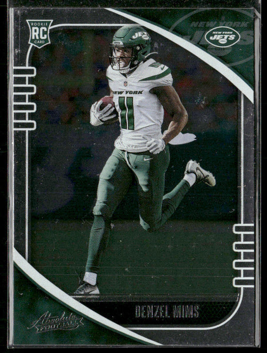 Denzel Mims 2020 Panini Absolute Retail #129 RC New York Jets