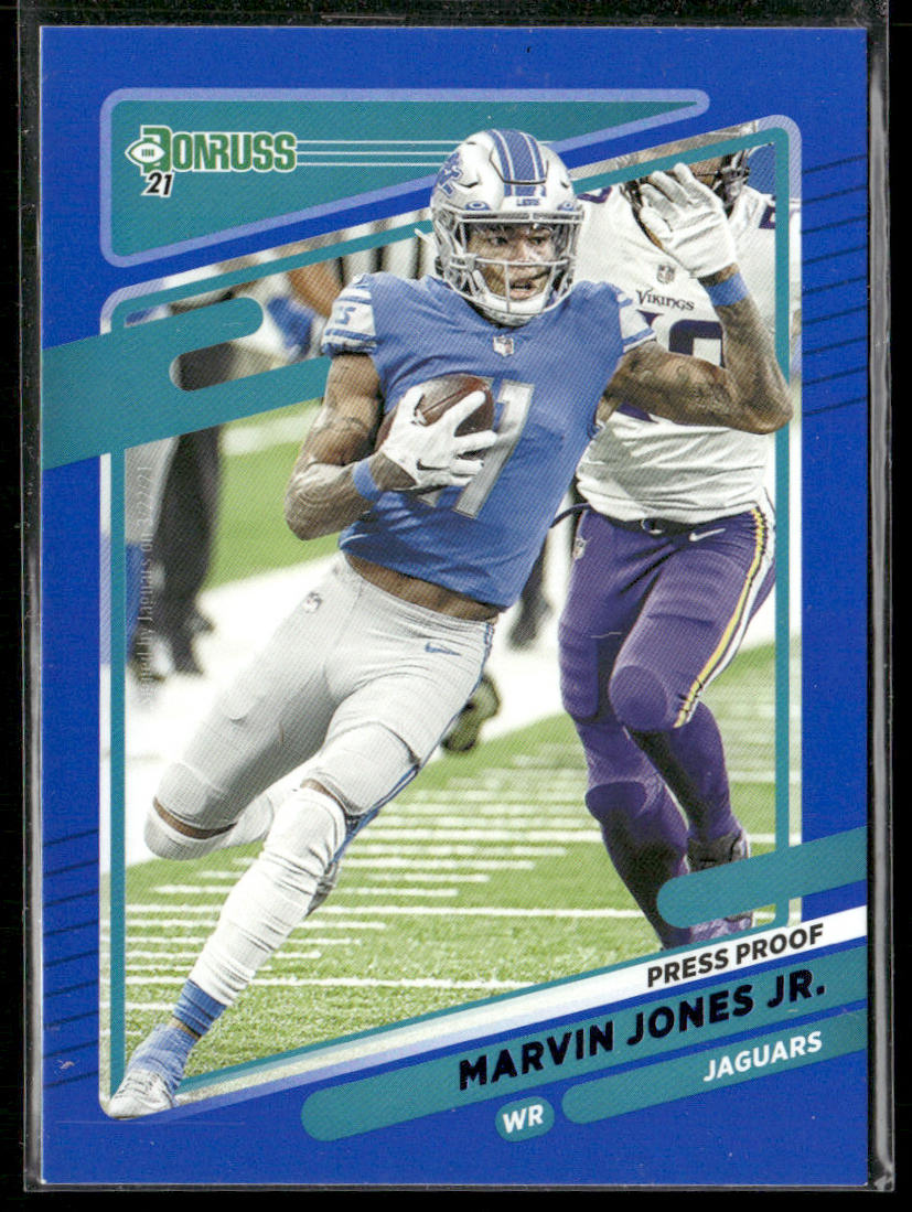 Marvin Jones Jr. 2021 Donruss Press Proof Blue #174 Jacksonville Jaguars