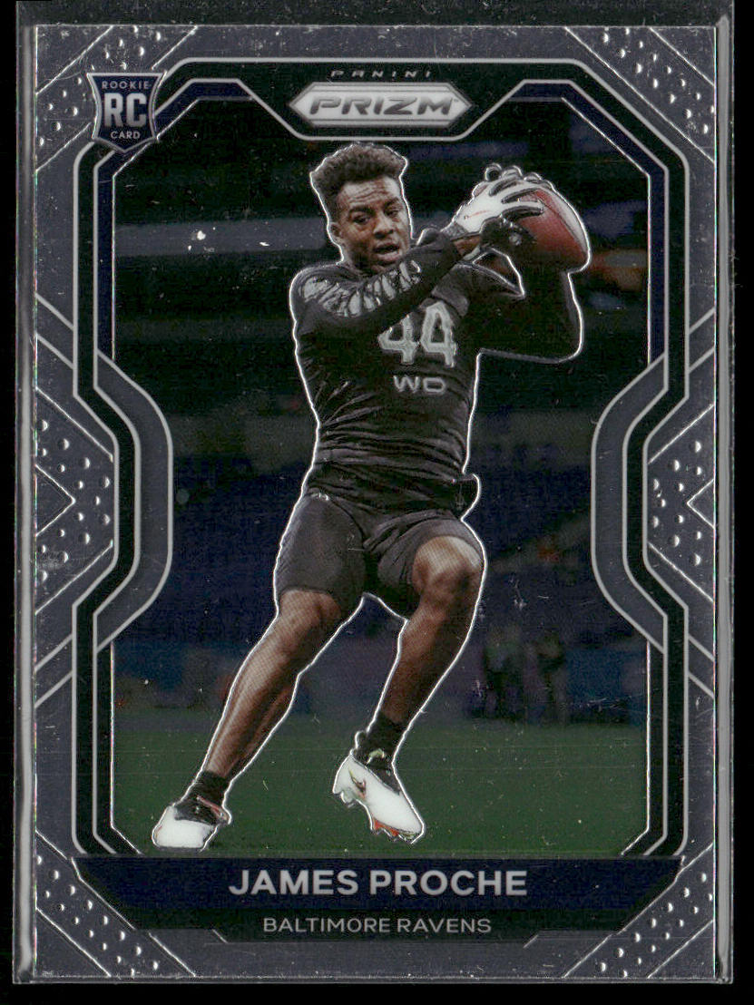 James Proche 2020 Panini Prizm #382 RC Baltimore Ravens