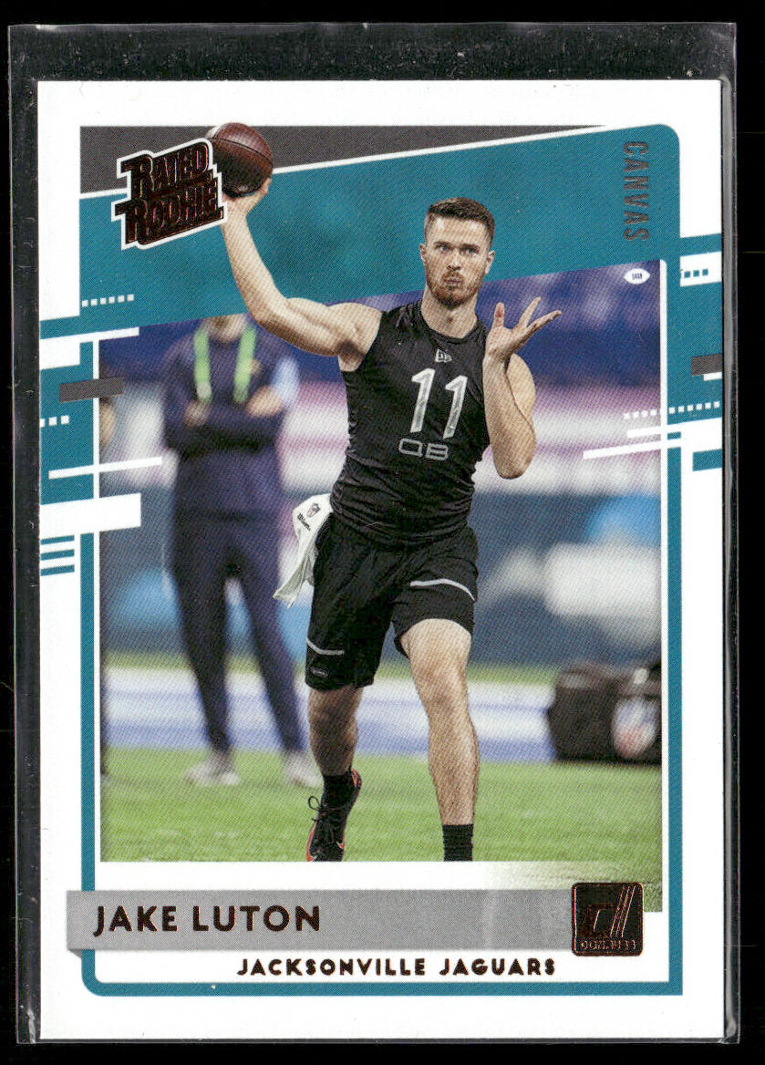 Jake Luton 2020 Donruss Rated Rookies Canvas #344 RC Jacksonville Jaguars