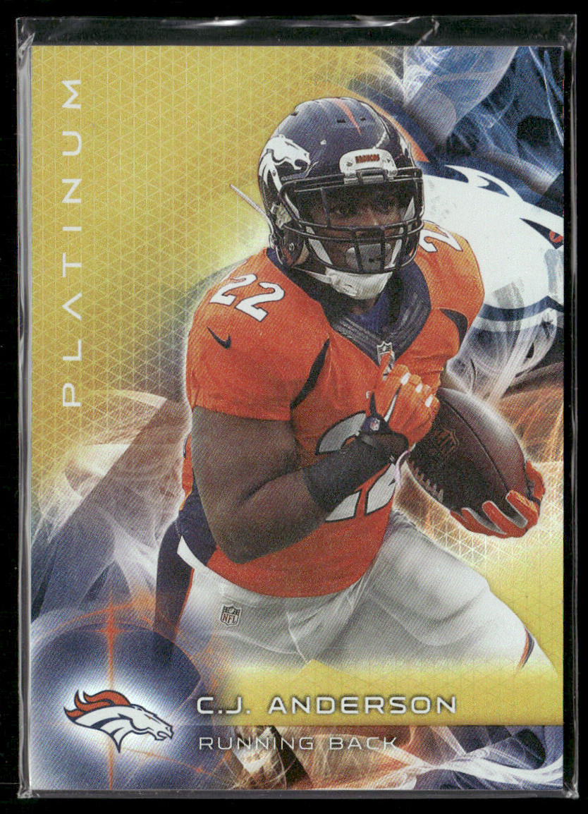 C.J. Anderson 2015 Topps Platinum Gold #21 Denver Broncos