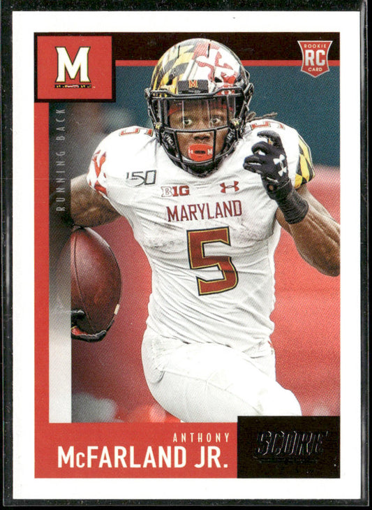 Anthony McFarland Jr. 2020 Score #372 RC Maryland Terrapins