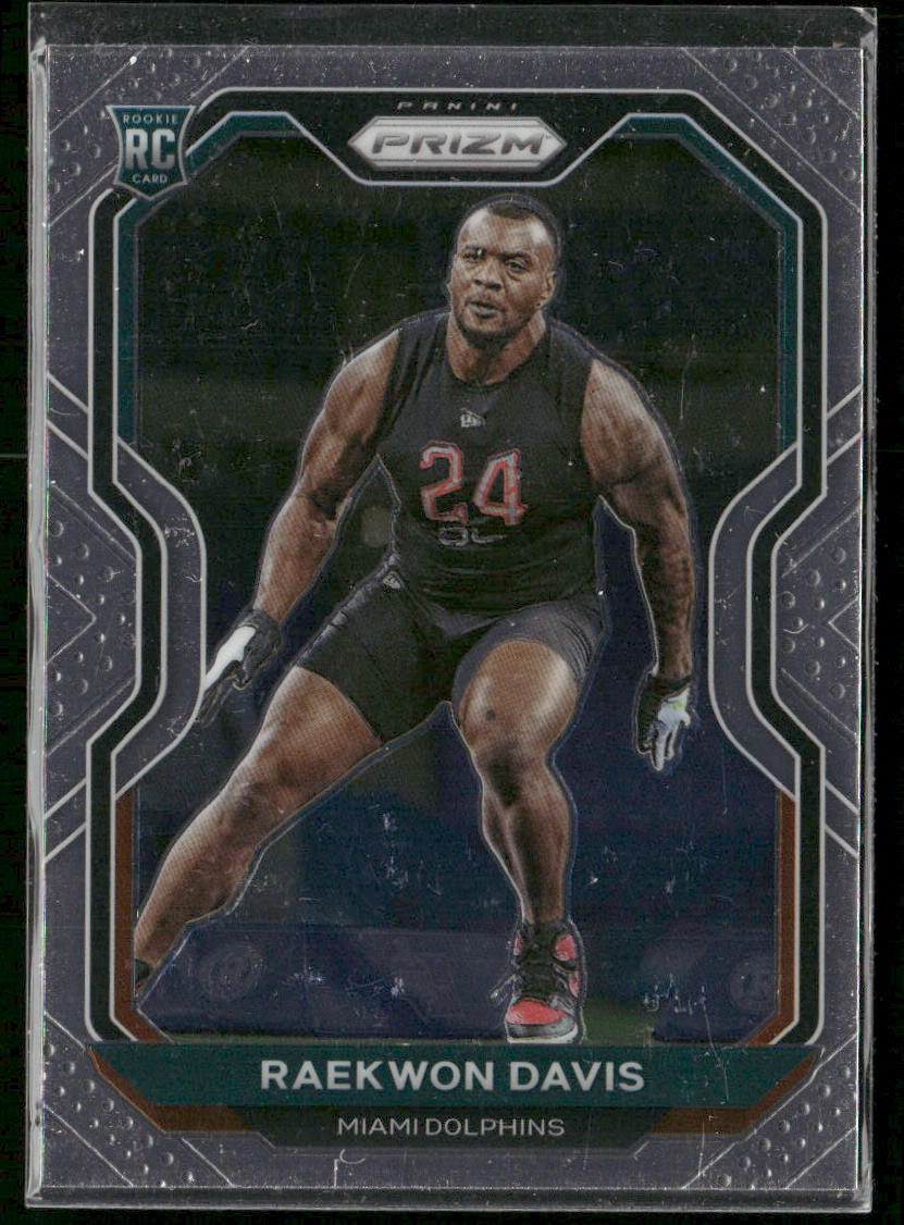 Raekwon Davis 2020 Panini Prizm #341 RC Miami Dolphins