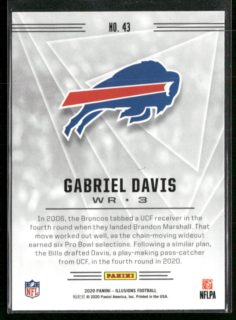 Gabriel Davis 2020 Panini Illusions #43 RC Buffalo Bills