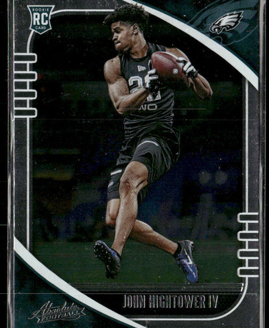 John Hightower IV 2020 Panini Absolute Retail #160 RC Philadelphia Eagles