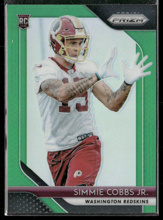 Simmie Cobbs Jr. 2018 Panini Prizm Prizm Green #298 RC Washington Redskins