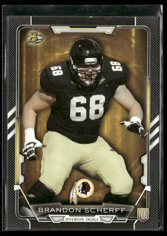 Brandon Scherff 2015 Bowman Rookies Black #18 RC Washington Redskins