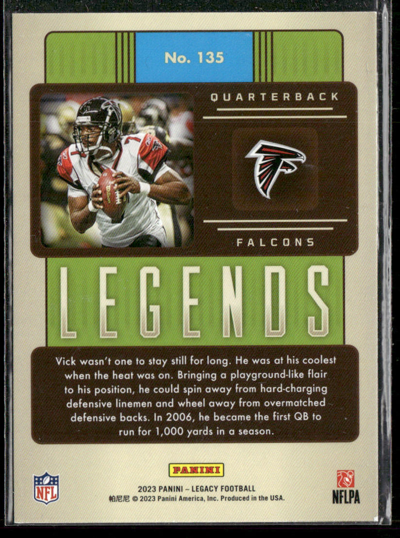 Michael Vick 2023 Panini Legacy #135 Atlanta Falcons