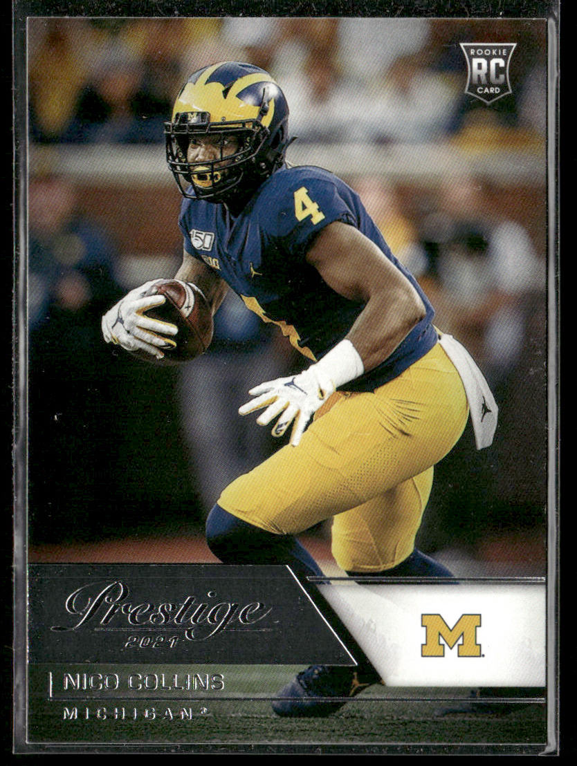 Nico Collins 2021 Panini Chronicles Draft Picks #99 Michigan Wolverines