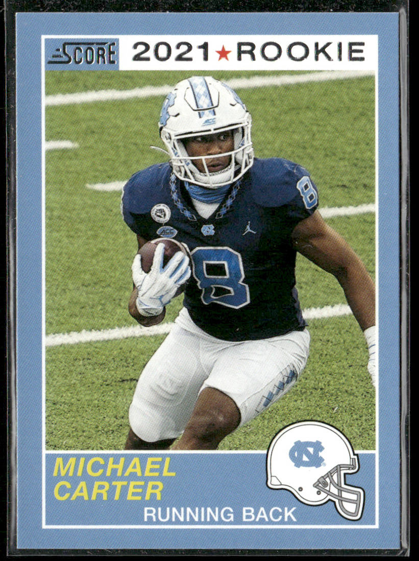 Michael Carter 2021 Panini Chronicles Draft Picks #53 North Carolina Tar Heels